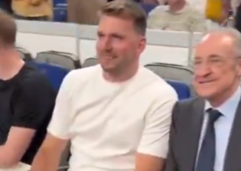 Perez i Luka Dončić na košarkaškoj utakmici komentirali Modrića: 'Predsjedniče, nećete vjerovati...'