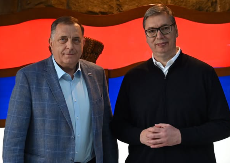 Ne brine ga tjeralica: U Beogradu se sastali Dodik i Vučić