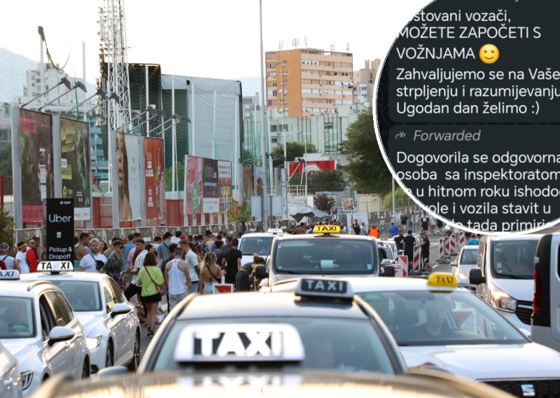 Taksisti u Splitu dobili poruku: 'Isključite se iz prometa'. Što se krije u pozadini?