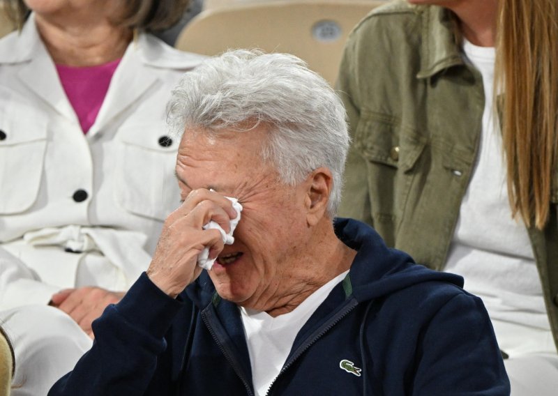 Dustin Hoffman nije mogao sakriti emocije na teniskom meču