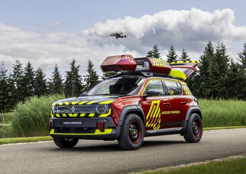 Renault pokazao vision 4rescue: Demo-automobil za vatrogasce baziran na Renaultu 4 E-Tech electric