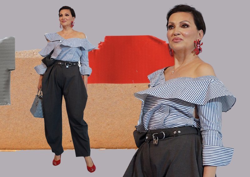 Efektna košulja u prvom planu: Nina Badrić servirala chic izdanje na zabavi