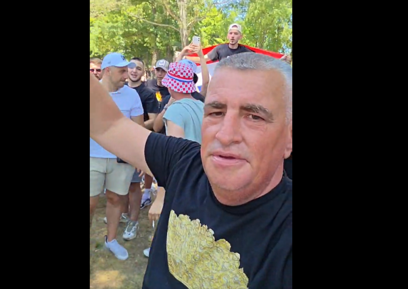 Bulj objavio video iz fan zone: Uz Thompsonove pjesme nekolicina vikala i pozdrav ZDS