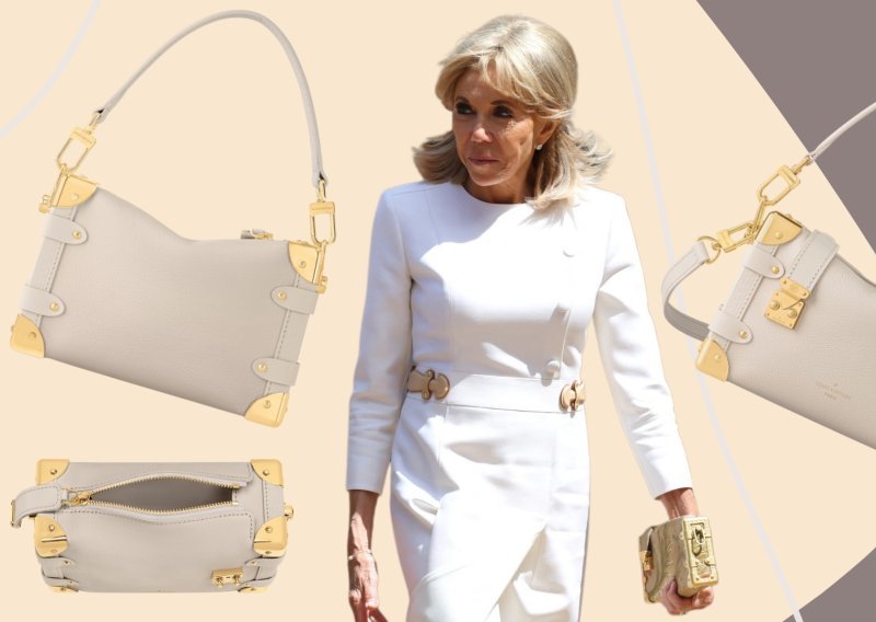 Elegantnu haljinu Brigitte Macron samo je uspjela zasjeniti ova efektna torbica