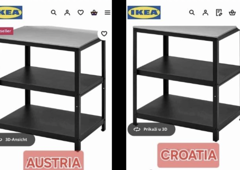 Isti proizvod IKEA u Hrvatskoj naplaćuje 80 eura više nego u Austriji: Evo kako to objašnjavaju