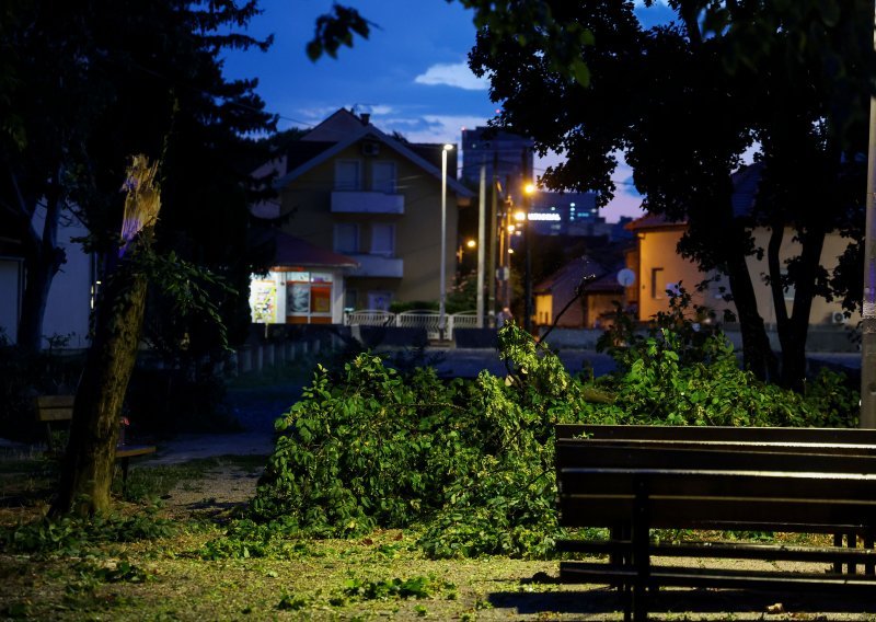 Olujni vjetar protutnjao Zagrebom: Vatrogasci imali pune ruke posla