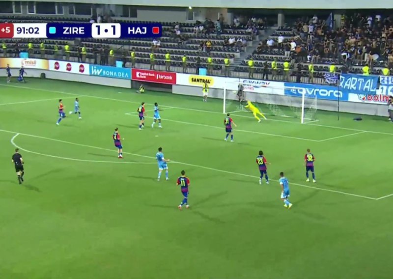 Pogledajte kako su milimetri spasili Hajduk u zadnjim trenucima; bila bi to golčina kola