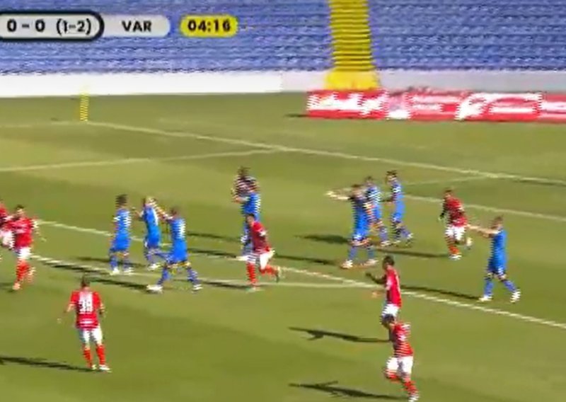 Pogledajte spornu situaciju iz koje je Varaždin primio gol; tražili su igranje rukom