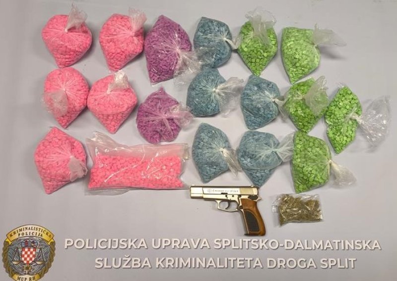 Splitska policija kod njemačkog dilera u stanu pronašla 16.700 tableta MDMA-a