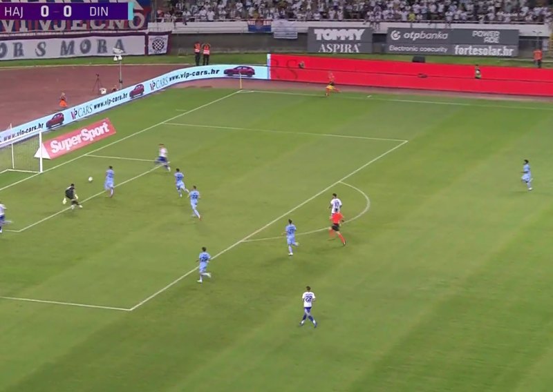 Nevjerojatno da Hajduk nije zabio gol iz ove situacije