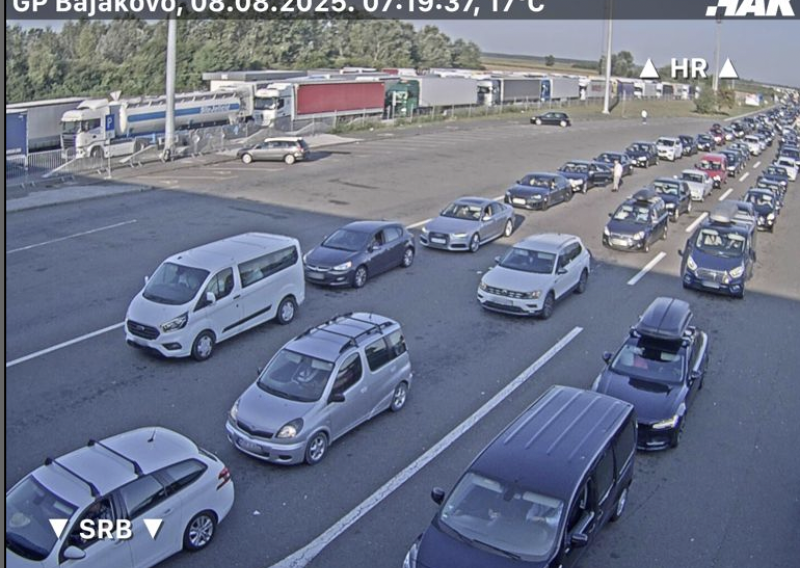HAK upozorava na gust promet, poveća gužva je na graničnom prijelazu Bajakovo