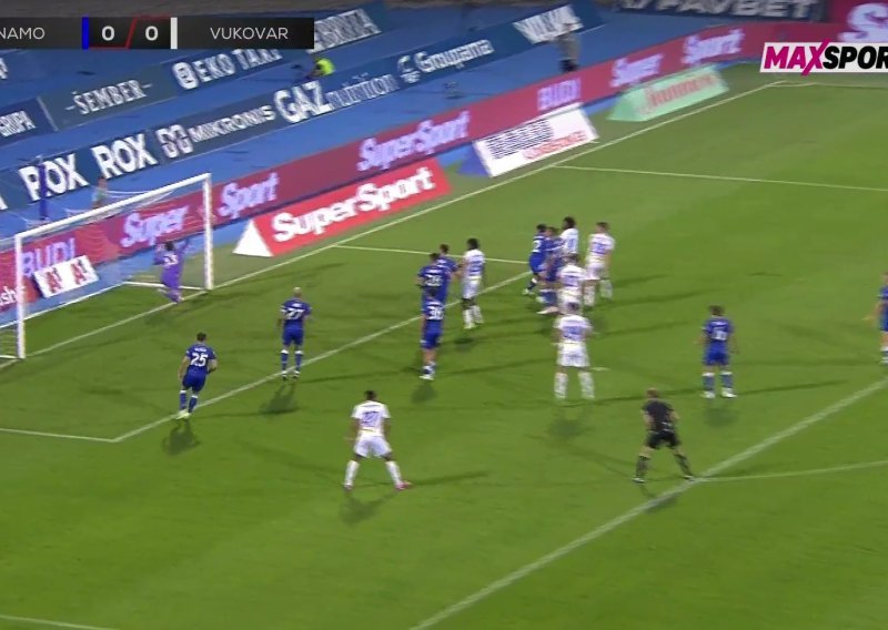 Maksimir je utihnuo nakon ovog udarca; pogledajte kako je greda spasila Dinamo protiv Vukovara
