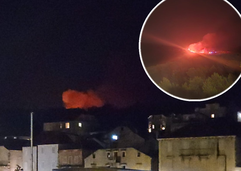 Požar u Milni na Braču se proširio, gase ga svi vatrogasci s otoka