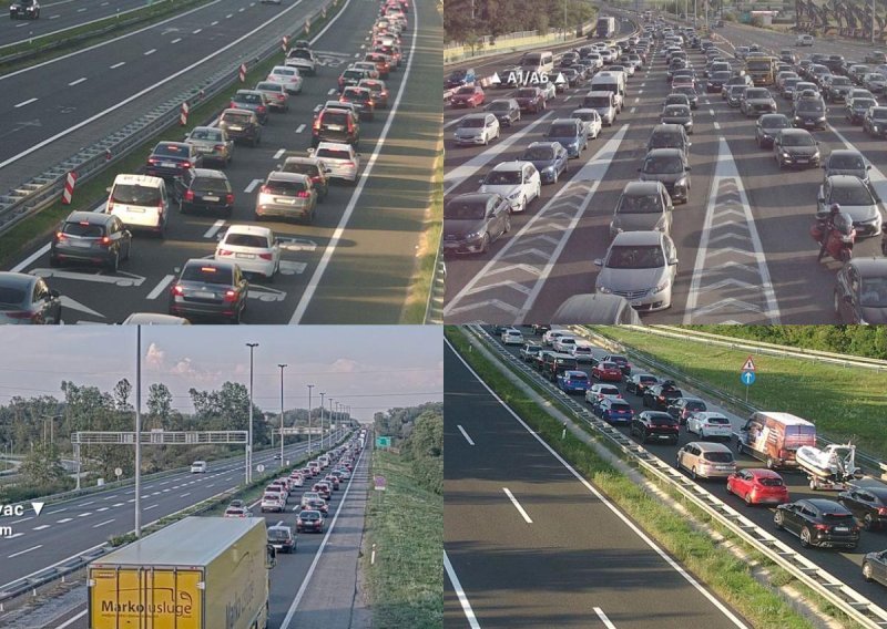 Gužve na cestama, vozi se usporeno, na autocesti A1 kolona od 5 kilometara