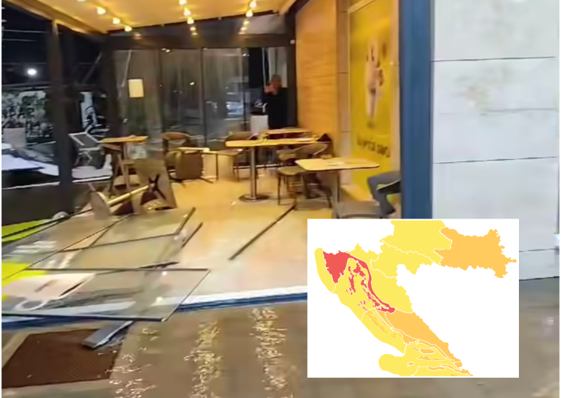 VIDEO Nevrijeme najteže pogodilo Istru, u Umagu srušen rekord: Pogledajte snimke