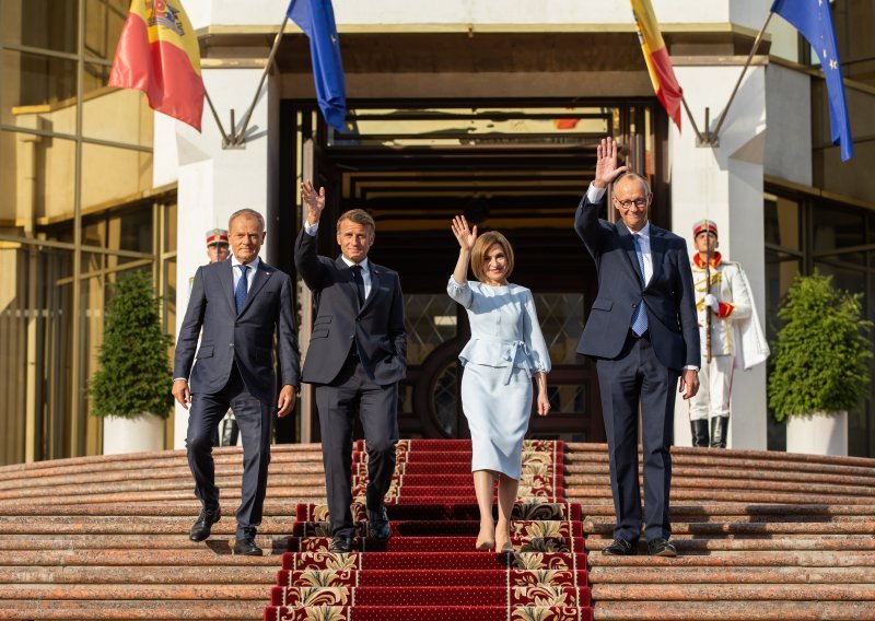 Lideri Francuske, Njemačke i Poljske stigli u Moldaviju: Podrška Sandu uoči izbora
