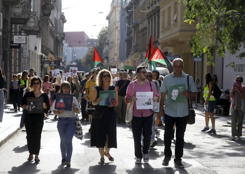 Hrvatski novinari izašli u šetnju solidarnosti za Gazu: Budimo na pravoj strani povijesti