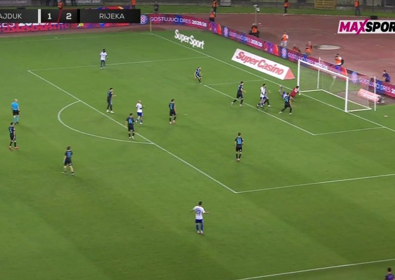 Pogledajte gol u 96. minuti kojim se Hajduk spasio protiv Rijeke