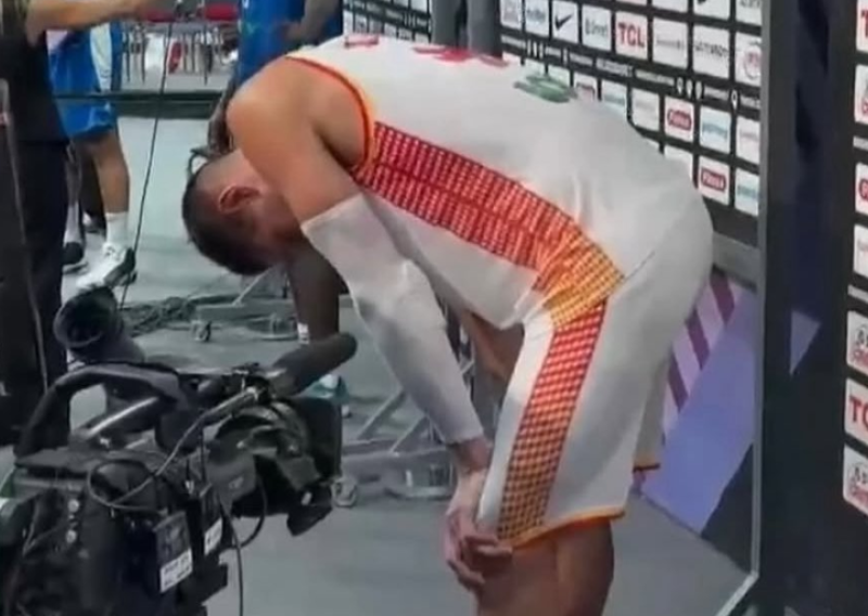 Čudesni Crnogorac slomio se pred kamerama nakon ispadanja s Eurobasketa.