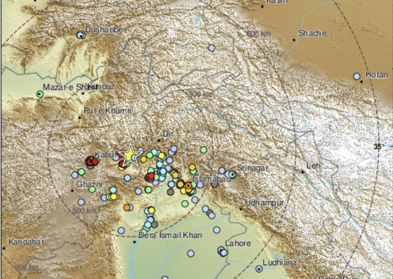 Novi snažan potres pogodio Afganistan: Protreslo je 6,2 po Richteru
