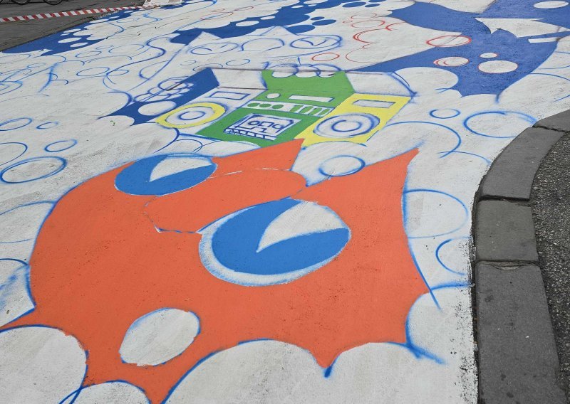 Obnavlja se mural na raskrižju Preradovićeve i Masarykove ulice u Zagrebu