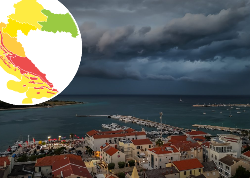 Cijela obala u crvenom: Čak četiri regije pod posebnim upozorenjem