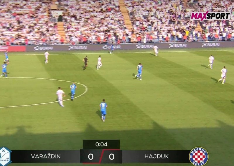 Novi trend stigao i u SHNL; pogledajte kako je počela utakmica Varaždina i Hajduka