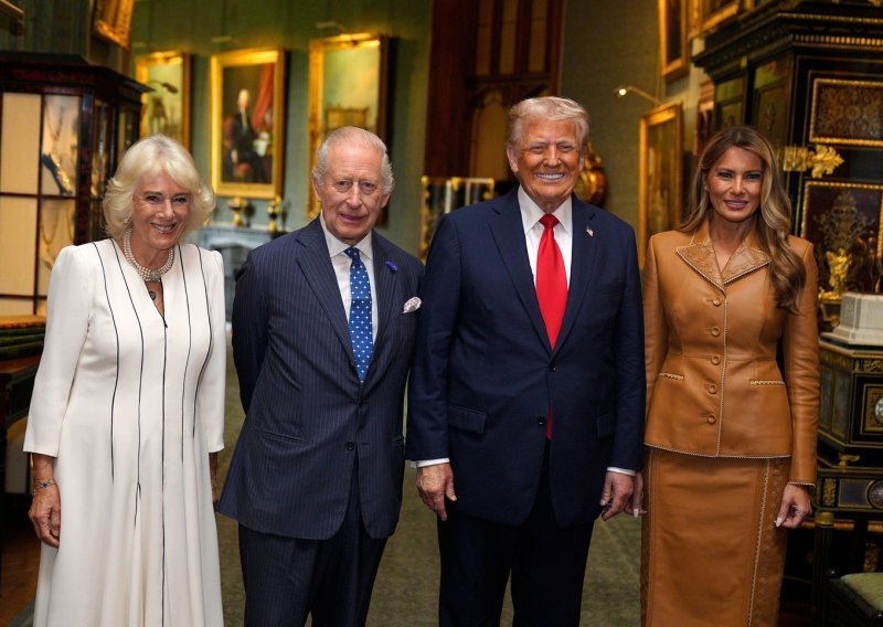 Objavljena nova fotografija Trumpovih i kraljevske obitelji: Tko je nabacio širi osmijeh?
