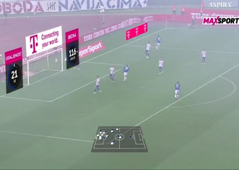 Pogledajte grafiku; evo kojom brzinom je putovala Bakrarova bomba u Hajdukovu mrežu