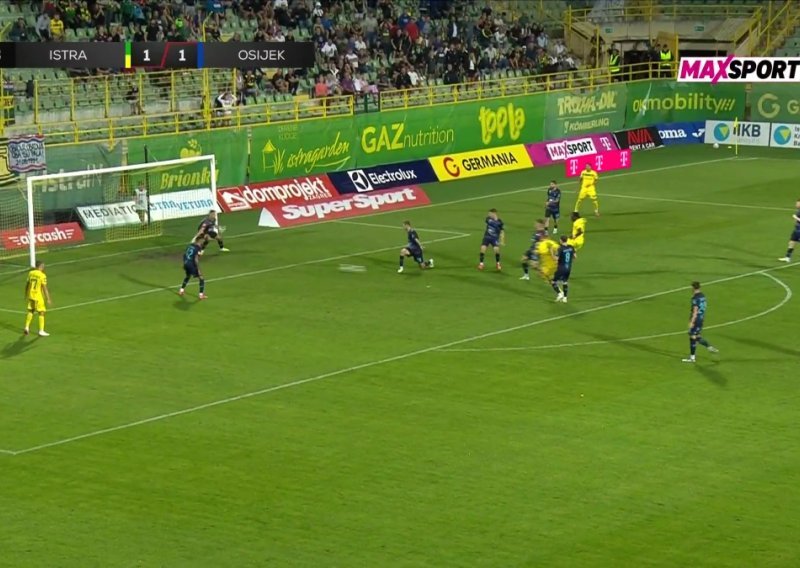 Pogledajte gol za preokret Istre protiv Osijeka i neviđeno slavlje na Drosini
