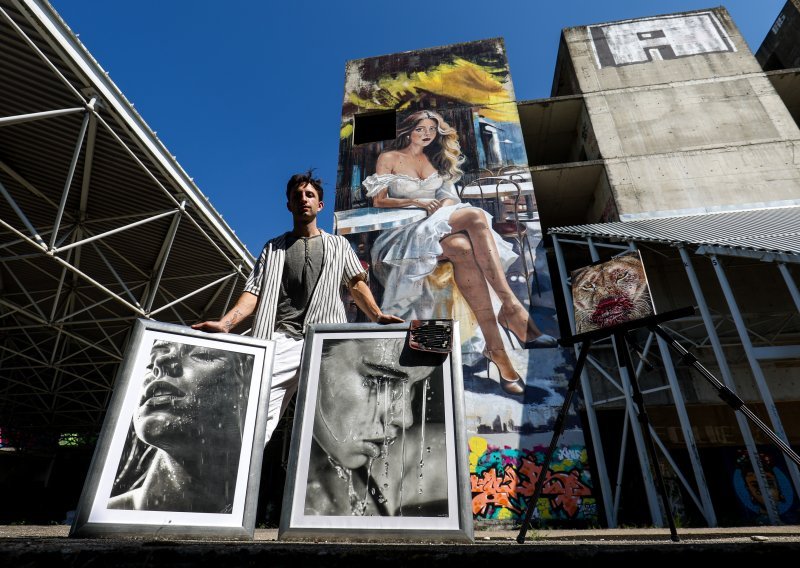 Mladi umjetnik oslikao mural na nedovršenoj bolnici Blato u Zagrebu