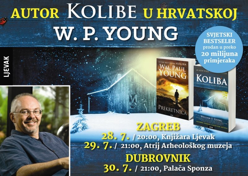 Autor 'Kolibe' William Paul Young stiže u Hrvatsku