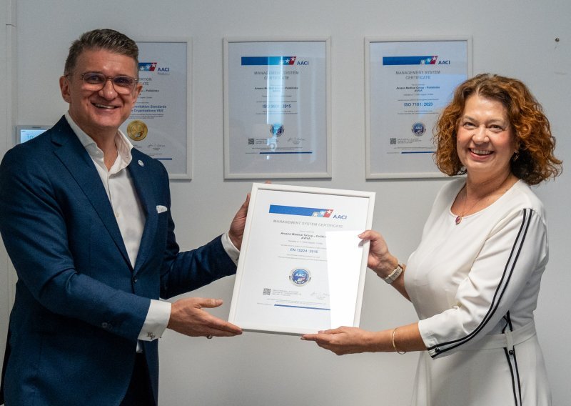 Međunarodno priznanje za Polikliniku Aviva: AACI akreditacija i tri certifikata kvalitete