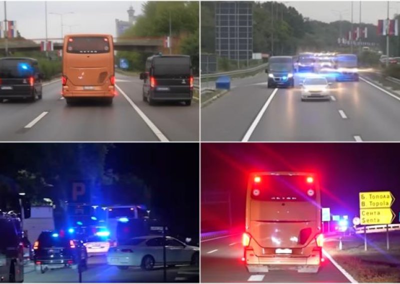 Dinamo objavio video iz Srbije: Pogledajte kako je izgledala velika policijska pratnja