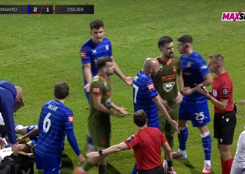 Pogledajte trenutak kad su svi igrači Dinama i Kovačević poludjeli na suca Ercega