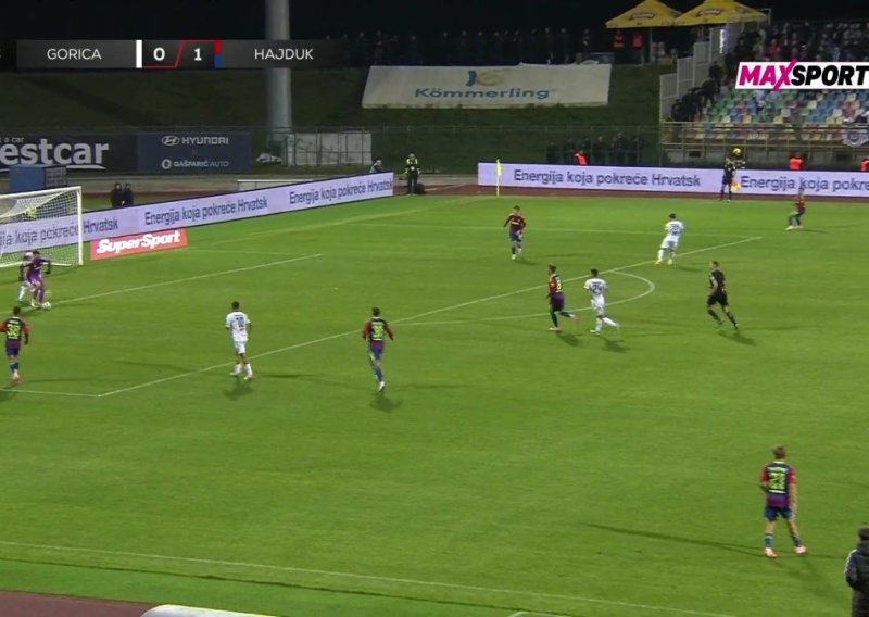 Pogledajte što je napravio Ivušić na početku akcije za poništeni gol Hajduka