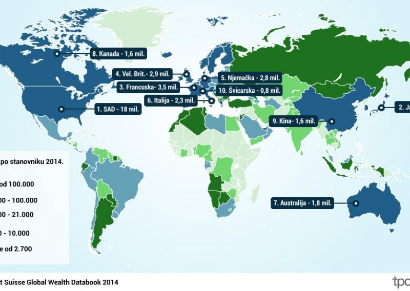 Gdje živi jedan posto najbogatijih ljudi na svijetu?