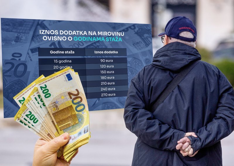Kako se zapravo računa trajni dodatak na mirovinu? Jedna skupina znatno će profitirati