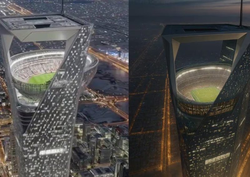 Saudijska Arabija gradi novo svjetsko čudo: Pogledajte stadion na vrhu nebodera