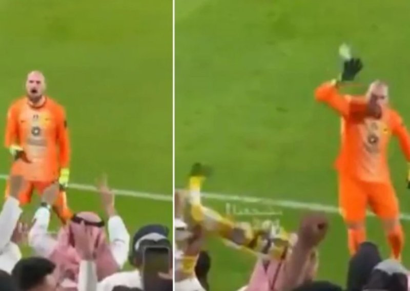 Srpski golman ružno provocirao Ronaldove navijače pa dobio čašu u glavu