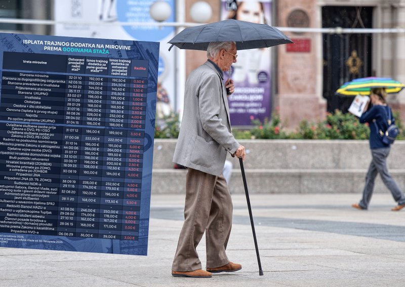 Dio umirovljenika mogao bi biti zakinut zbog trajnog dodatka? Provjerili smo kako to izgleda u praksi