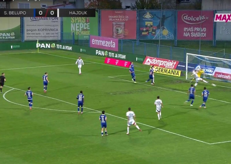 Pogledajte promašaj sezone! Čudesna akcija Hajduka, a onda je Šego napravio nešto neviđeno