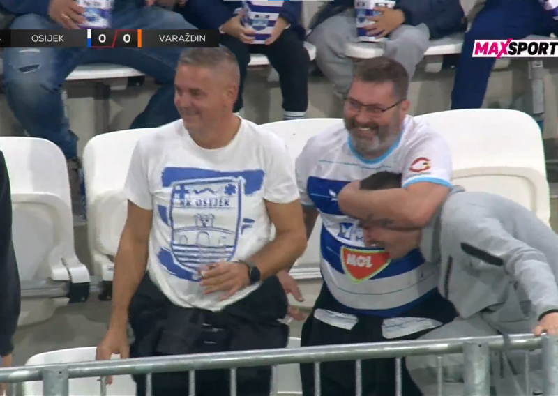 Nevjerojatna situacija u Osijeku; Jakupović loptom 'nokautirao' navijača