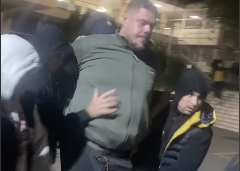 VIDEO Ispred RTS-a uhićen bivši srpski košarkaški reprezentativac Vladimir Štimac