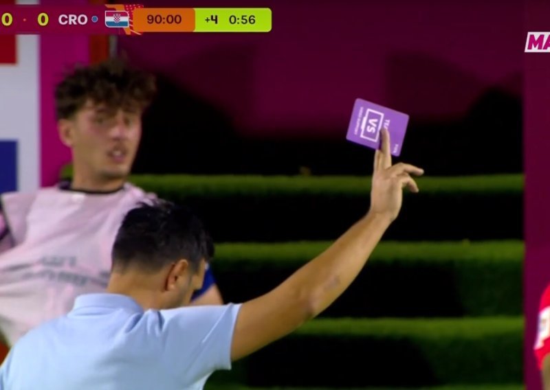 Hrvatski izbornik na SP-u u 95. minuti pokazao sucu ljubičasti karton; pogledajte što se onda dogodilo