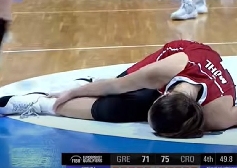 Skupo plaćena velika pobjeda protiv Grčke; ozlijedila se najbolja hrvatska košarkašica