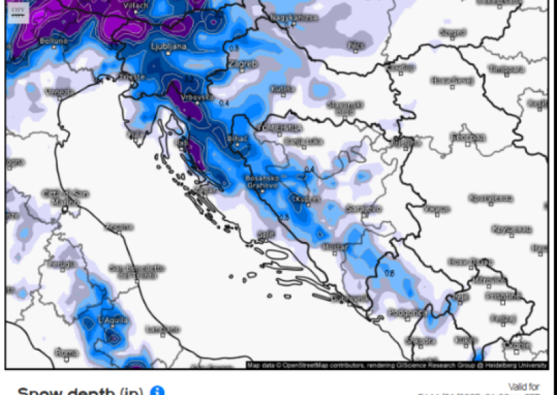 Izvjestan snijeg u Sloveniji. Hoće li pahulje stići i u Hrvatsku?