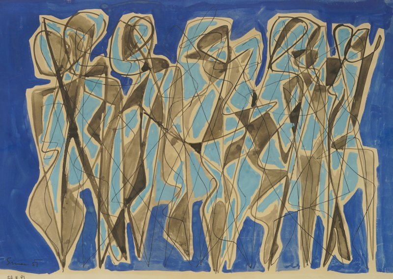 Članovi grupe EXAT 51 na aukciji kuće Artmark