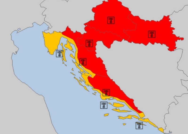 Temperature do +40, a onda oluje i tuča