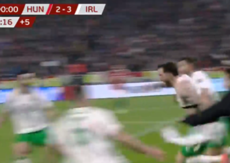 Ludnica u Budimpešti: Irska u 96. minuti izbacila Mađare i ostala u igri za Svjetsko prvenstvo